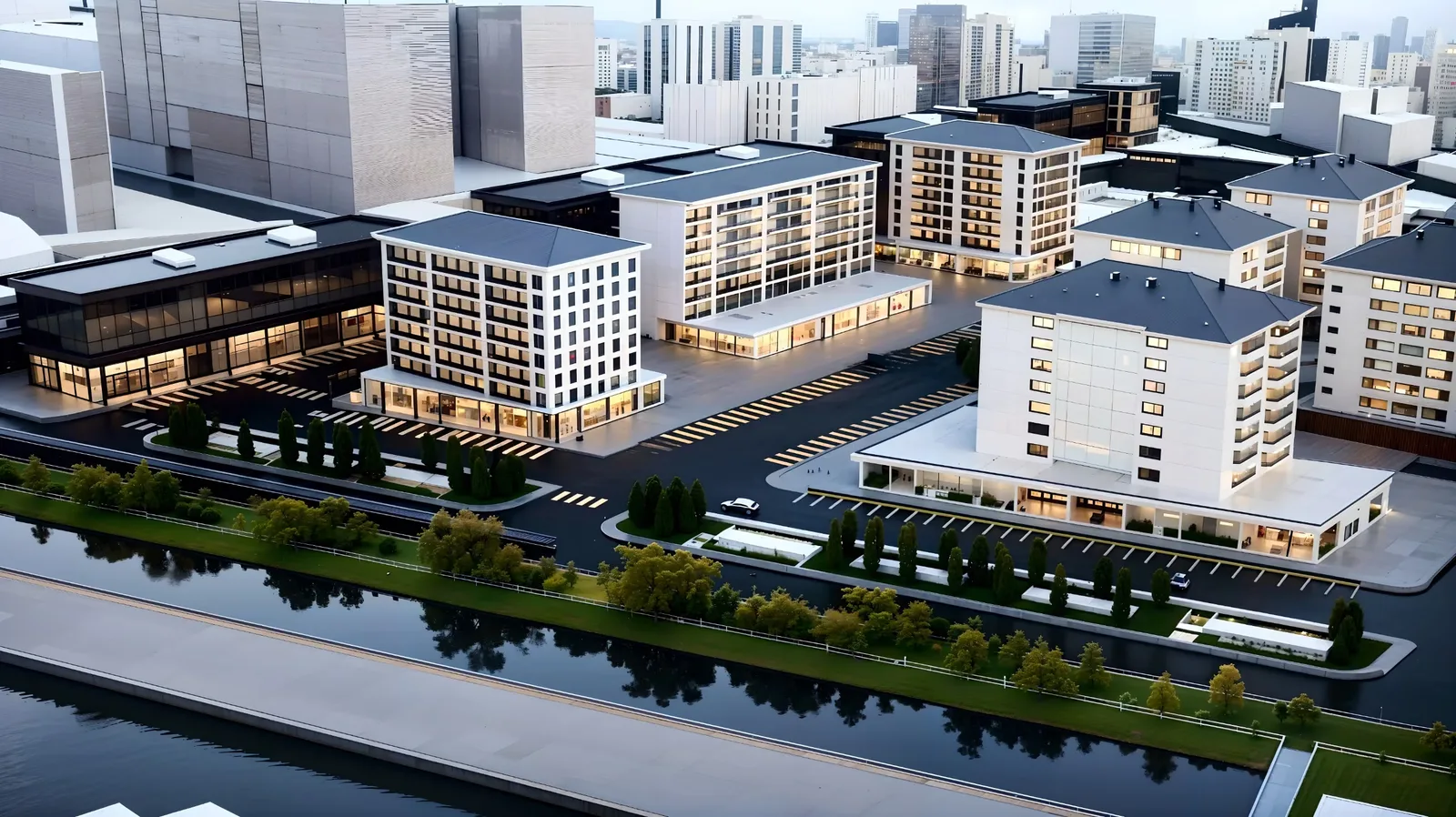 Aksu Yaşam Merkezi mimari görselleştirmesi 1
