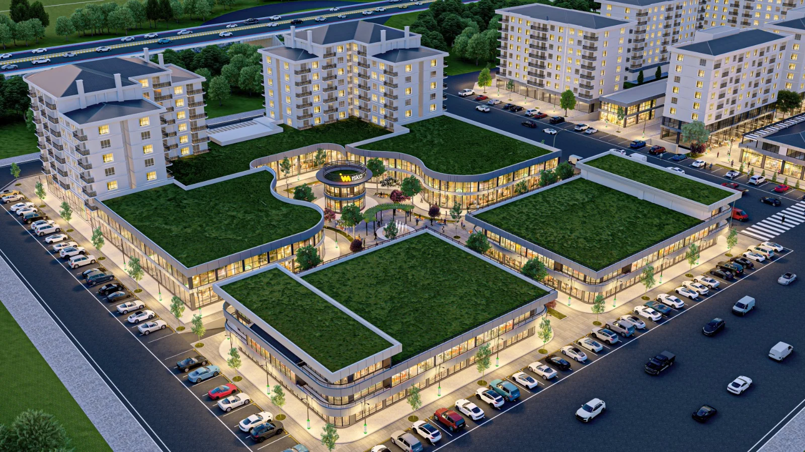 İskaMall Yaşam Merkezi mimari görselleştirmesi 1