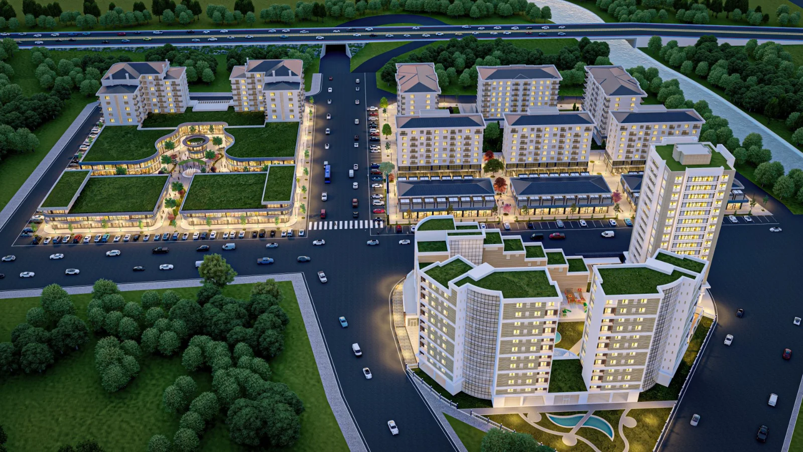 İskaMall Yaşam Merkezi mimari görselleştirmesi 2