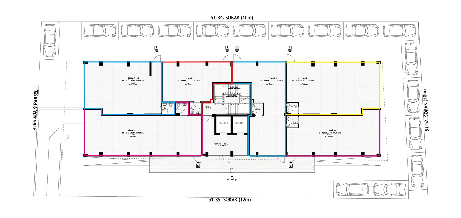 Bağdat Residence kat planı 1